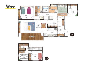 リノベーション後の間取り｜八戸市 工務店